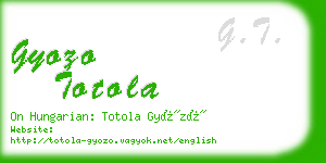 gyozo totola business card